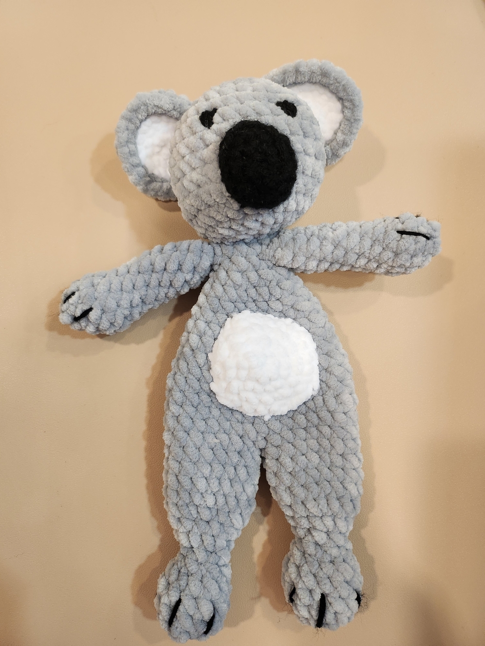 Plush Grey Koala Snuggler - Soft Cuddly Teddy for Kids